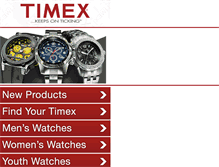 Tablet Screenshot of m.timex.com